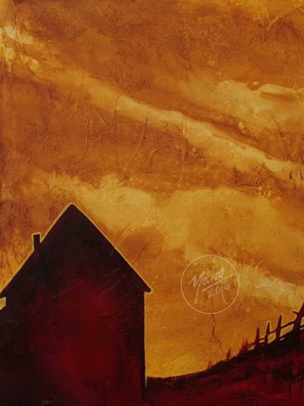 Red Saltbox series- orange