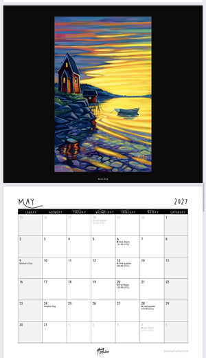 2027 wall calendar by Adam Young, May 2027 page