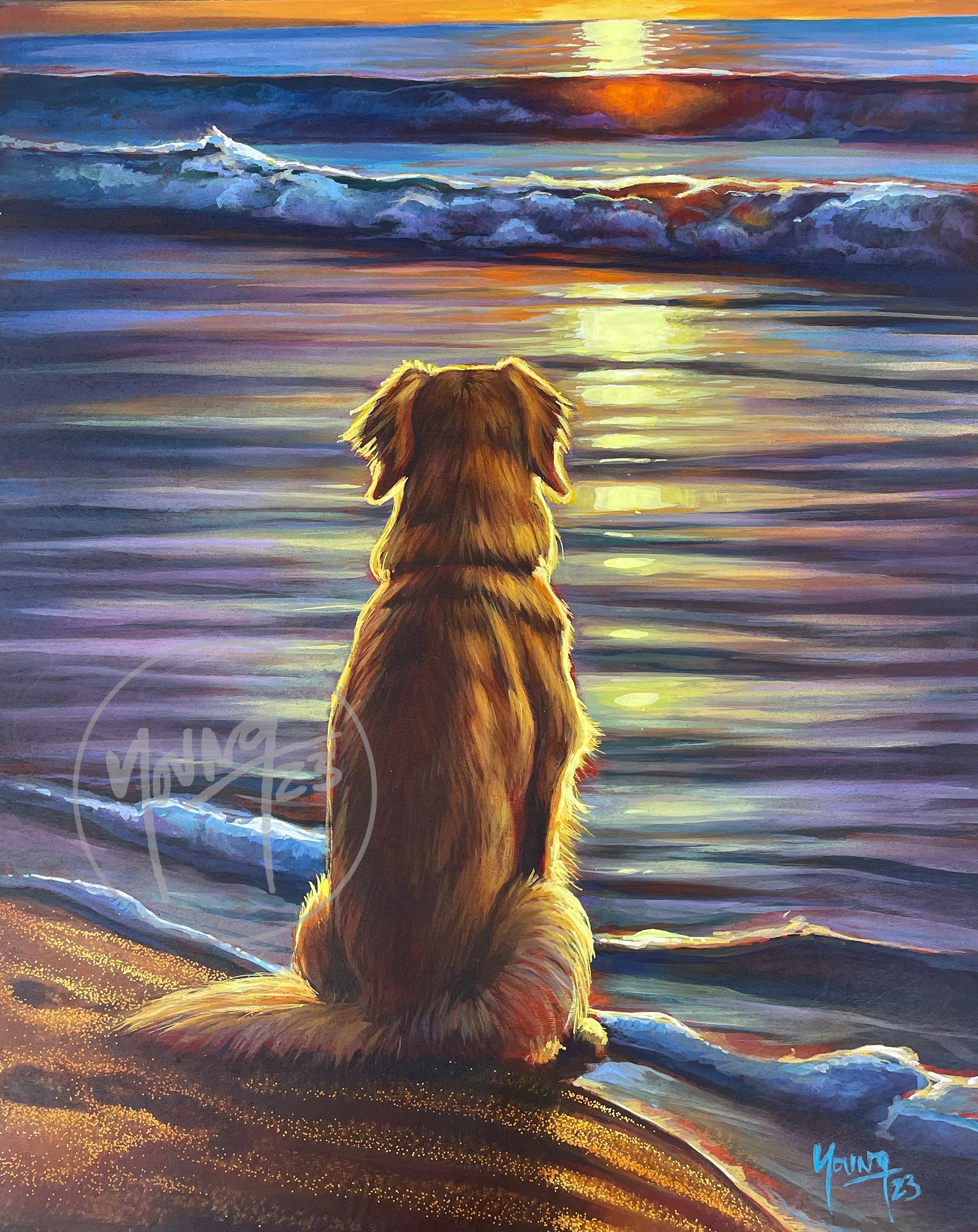Golden Sunset – Print by Adam Young, Newfoundland artist– Young