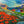 Load image into Gallery viewer, Patch of Poppies by Adam Young — scarlet poppies above a harbour with colourful saltbox homes
