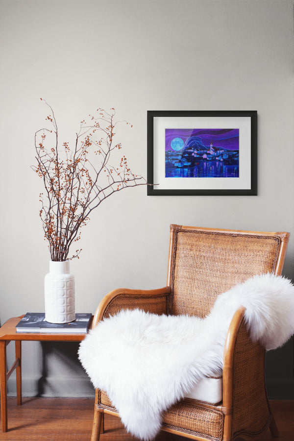 Brimstone Head framed paper print shown in a room setting